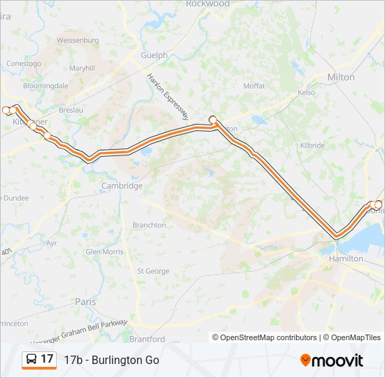 17 Bus Line Map