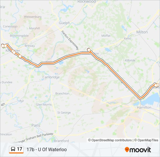 17 Bus Line Map