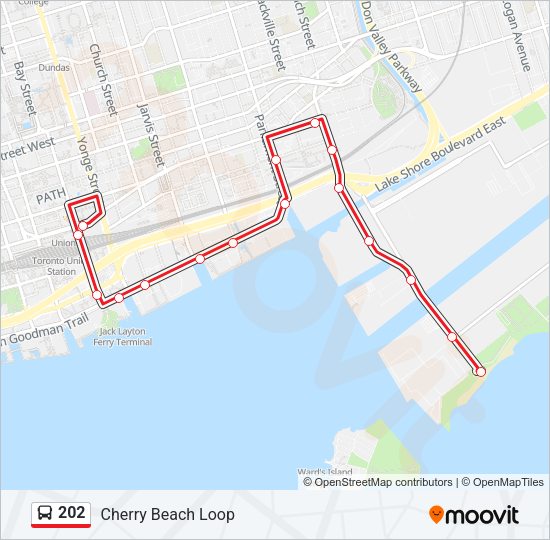202 Bus Line Map