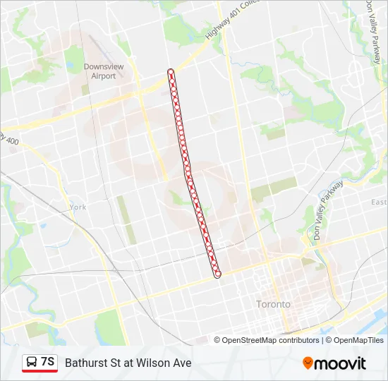7S Bus Line Map