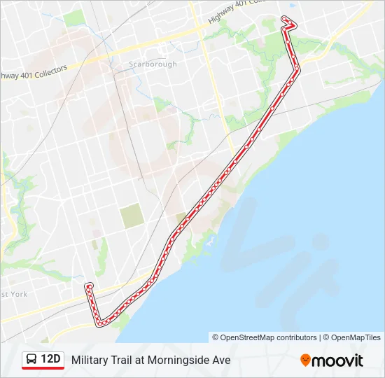 12D Bus Line Map