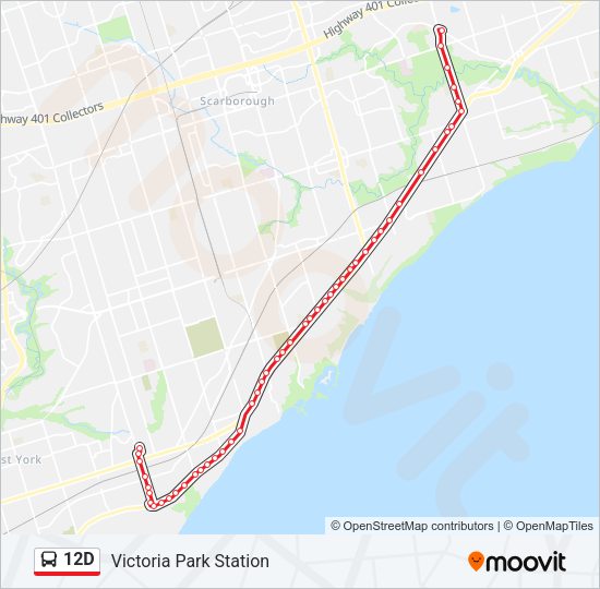 12D Bus Line Map