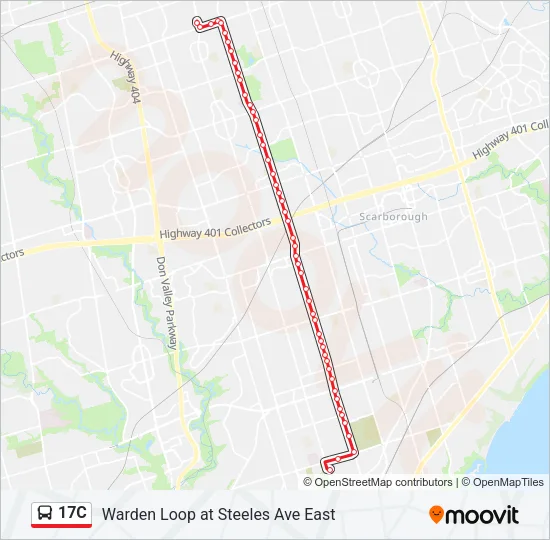 17C Bus Line Map