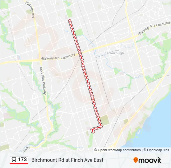 17S Bus Line Map