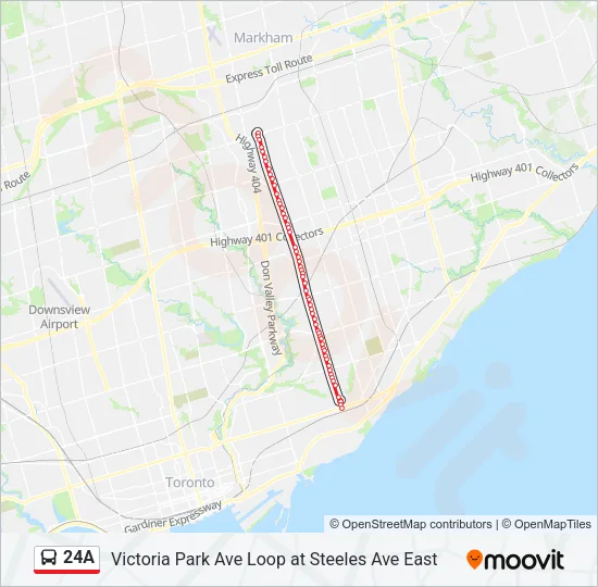 24A Bus Line Map