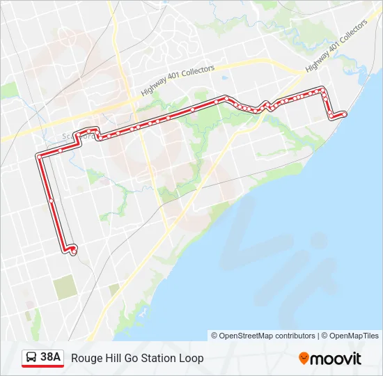 38A Bus Line Map