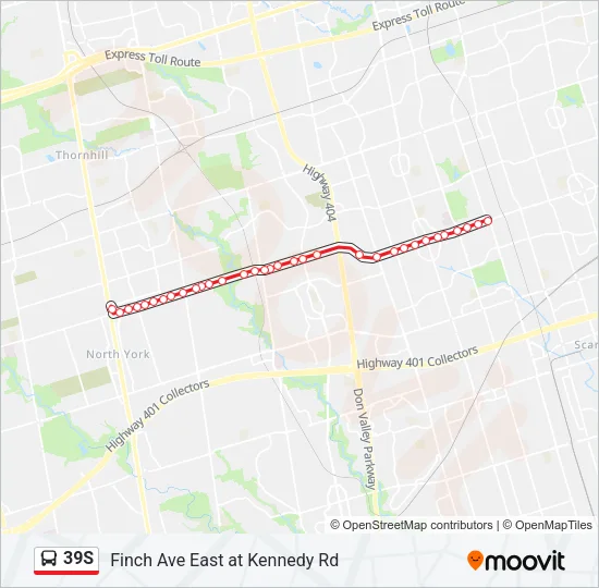 39S Bus Line Map