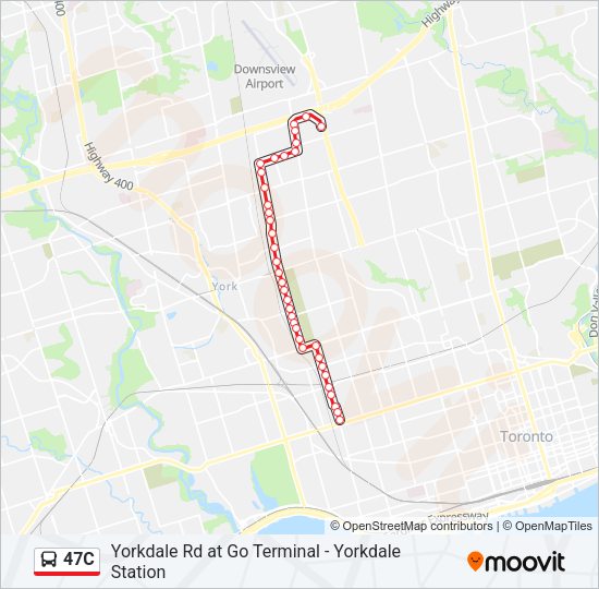 47C Bus Line Map