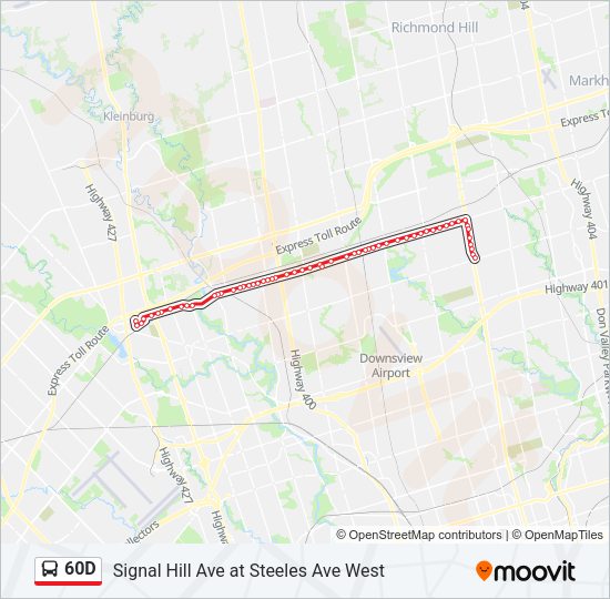 60D Bus Line Map