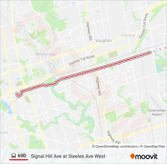 60D Bus Line Map