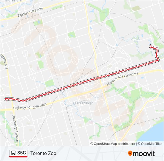 85C Bus Line Map