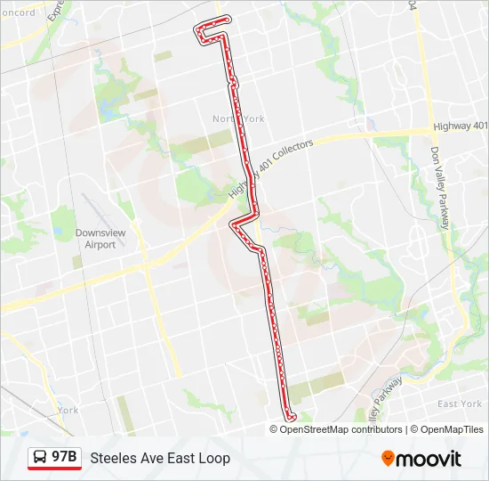 97B Bus Line Map