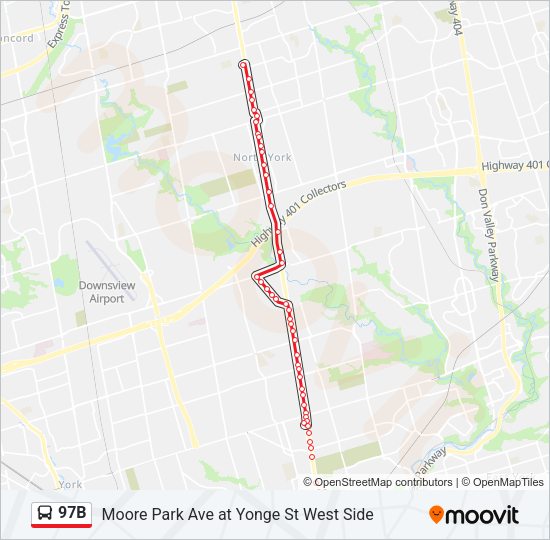 97B Bus Line Map