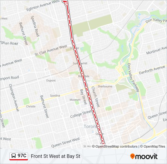 97C Bus Line Map