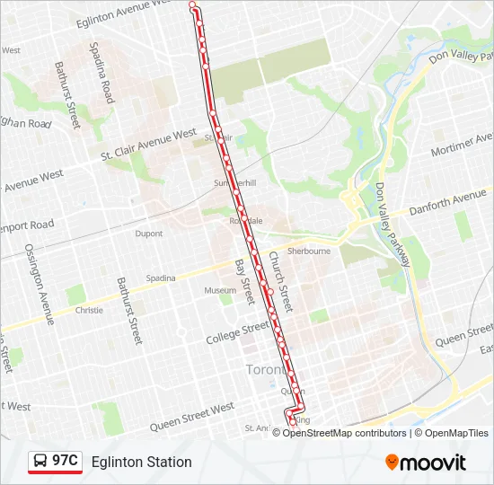 97C Bus Line Map