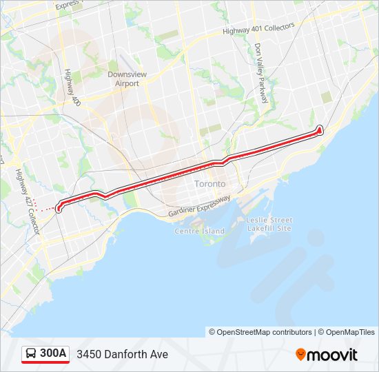 300A bus Line Map