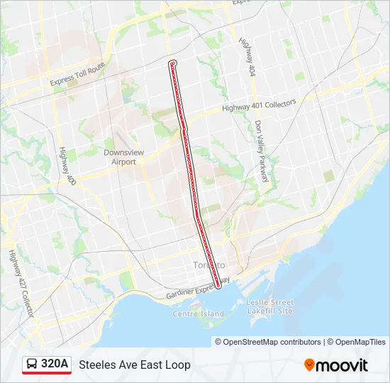 320A Bus Line Map