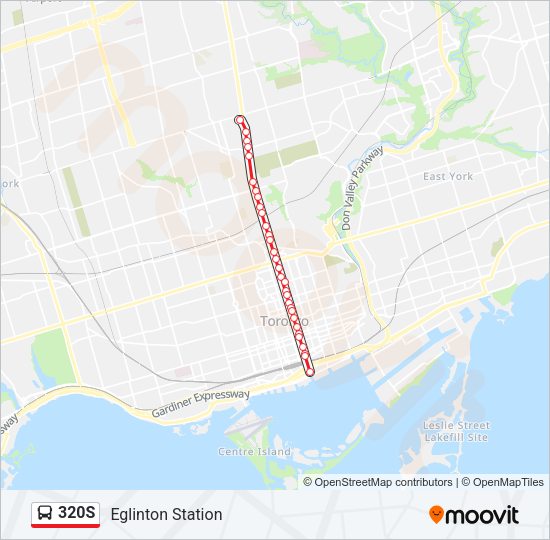 320S Bus Line Map