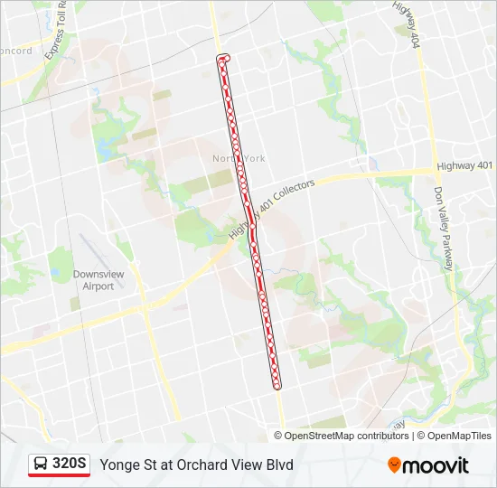 320S Bus Line Map