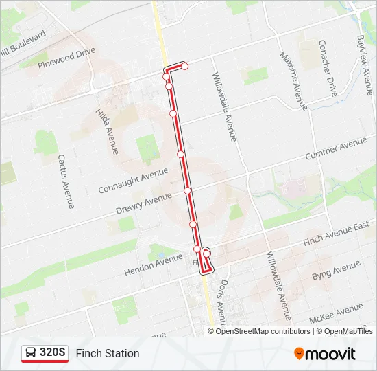 320S Bus Line Map