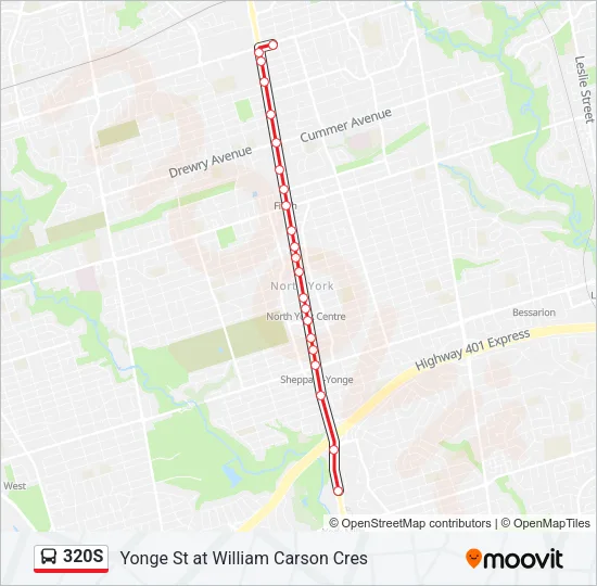 320S Bus Line Map