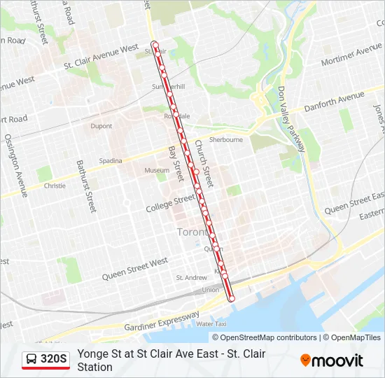 320S Bus Line Map