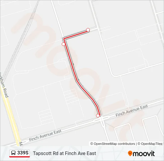 339S Bus Line Map