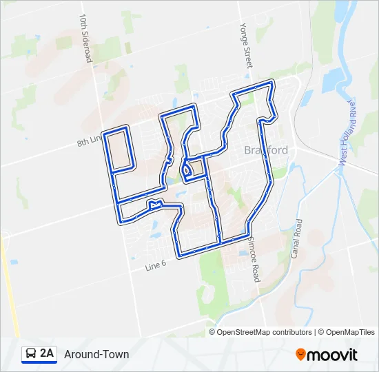 2A Bus Line Map
