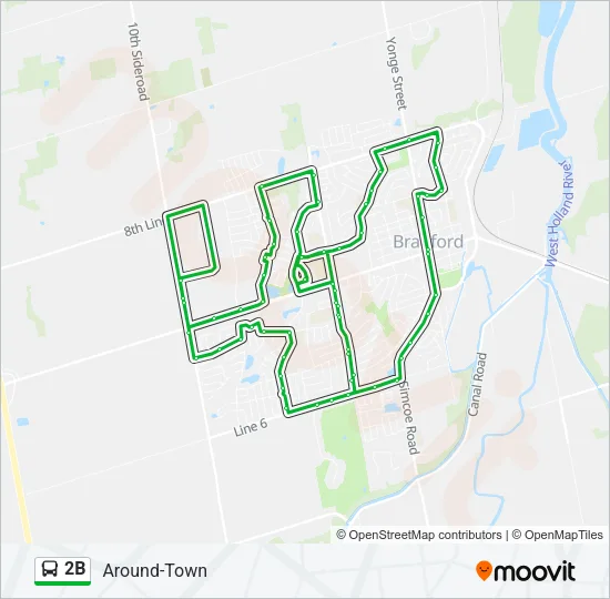 2B Bus Line Map
