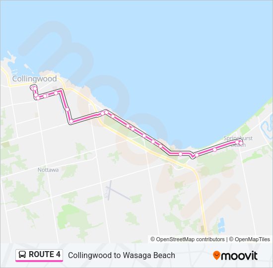 ROUTE 4 Bus Line Map