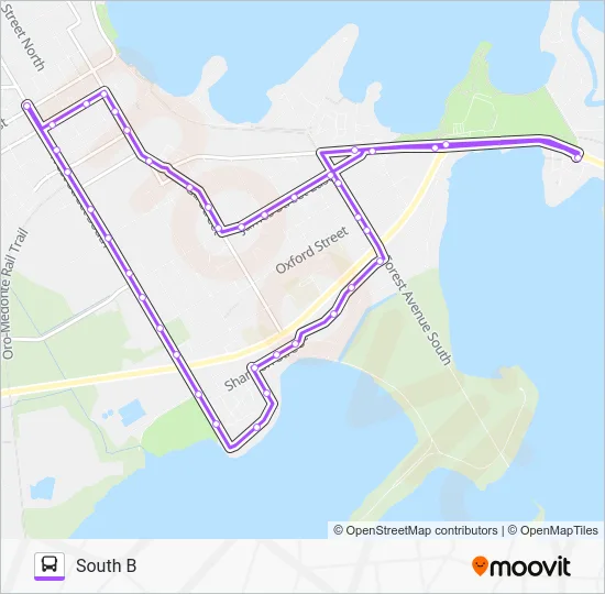 SOUTH ROUTE Bus Line Map