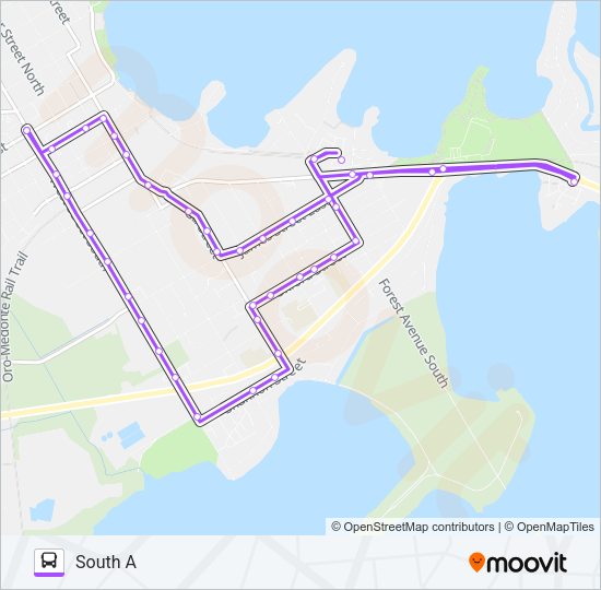 SOUTH ROUTE Bus Line Map