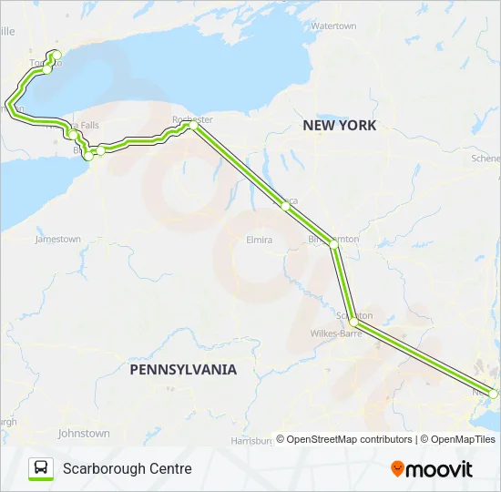 FLIXBUS 2685 Bus Line Map