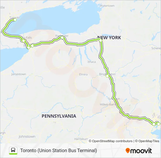 FLIXBUS 2685 Bus Line Map