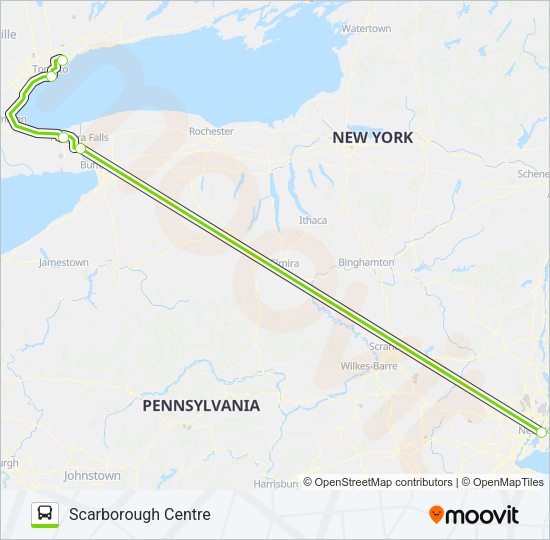 FLIXBUS N2768A Bus Line Map