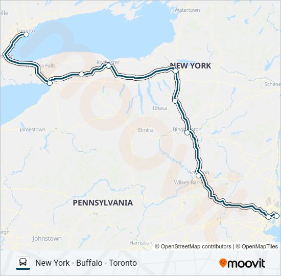 GREYHOUND US0215 Bus Line Map