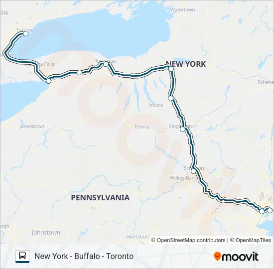 GREYHOUND US0215 Bus Line Map