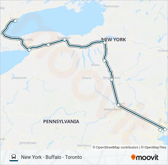 GREYHOUND US0215 Bus Line Map
