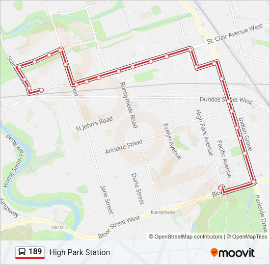 189 Bus Line Map