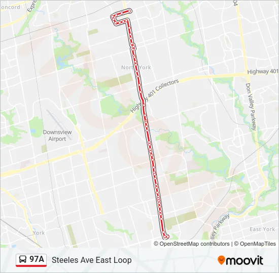 97A Bus Line Map