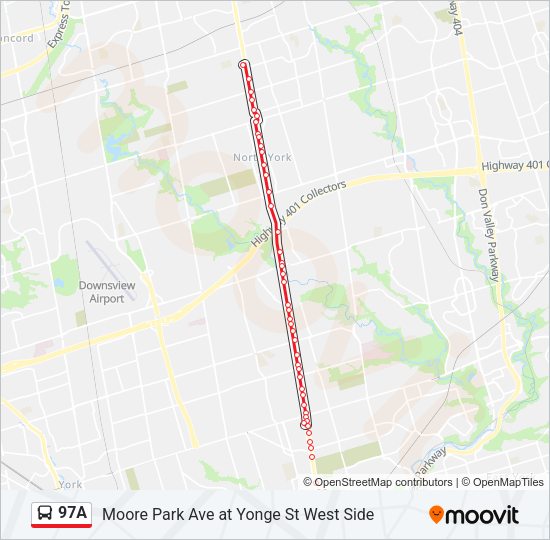 97A Bus Line Map