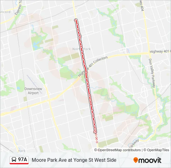 97A Bus Line Map