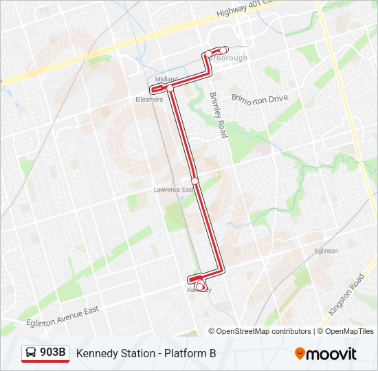 903B Bus Line Map