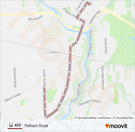 403 Bus Line Map