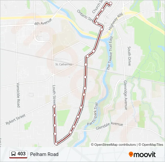 403 Bus Line Map