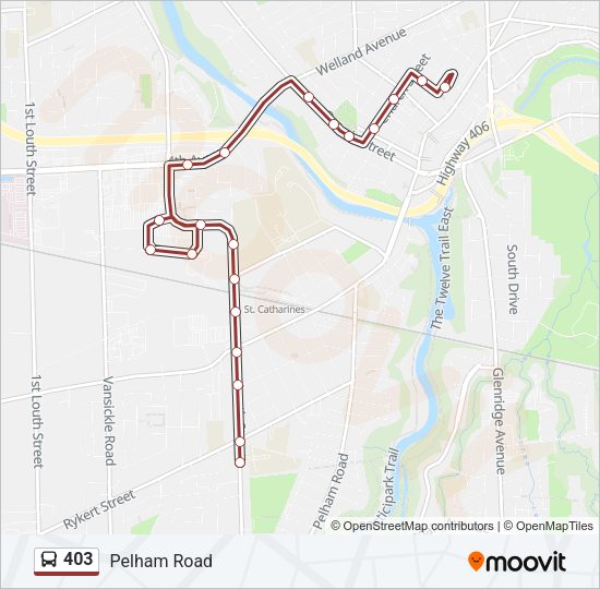 403 Bus Line Map