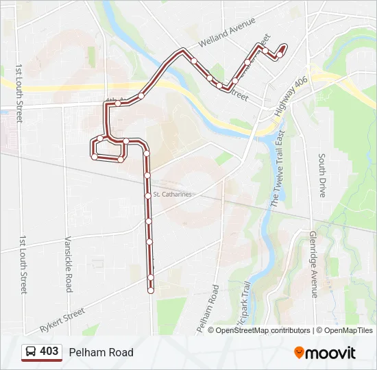 403 Bus Line Map