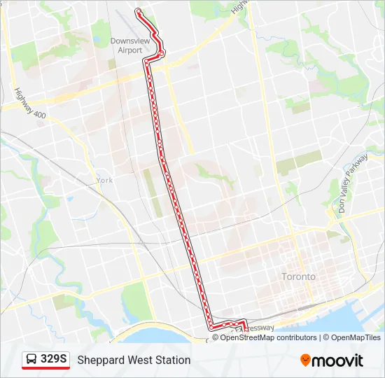 329S Bus Line Map