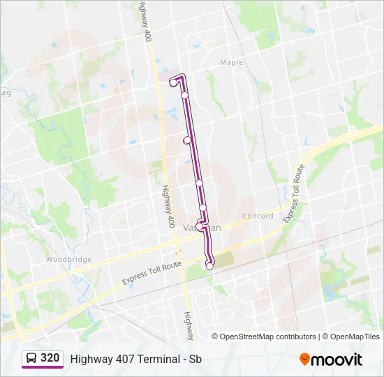 320 Bus Line Map