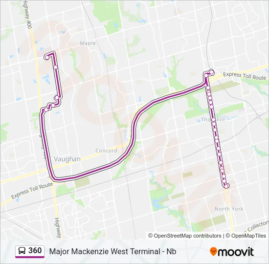 360 Bus Line Map